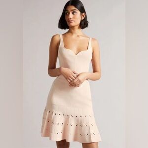 Ted baker knit lt pink Ambyr dress Ted Sz 2 (US6) NWT